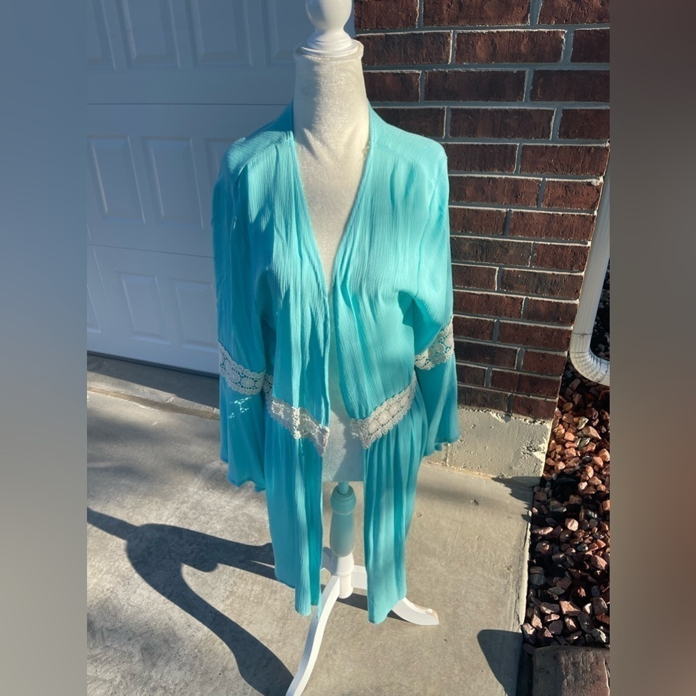 Jodifl Sky Blue Cardigan Size Large New!